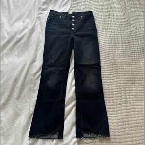 NO LONGER AVAILABLE J. Crew flare cropped Jeans, black, 27
